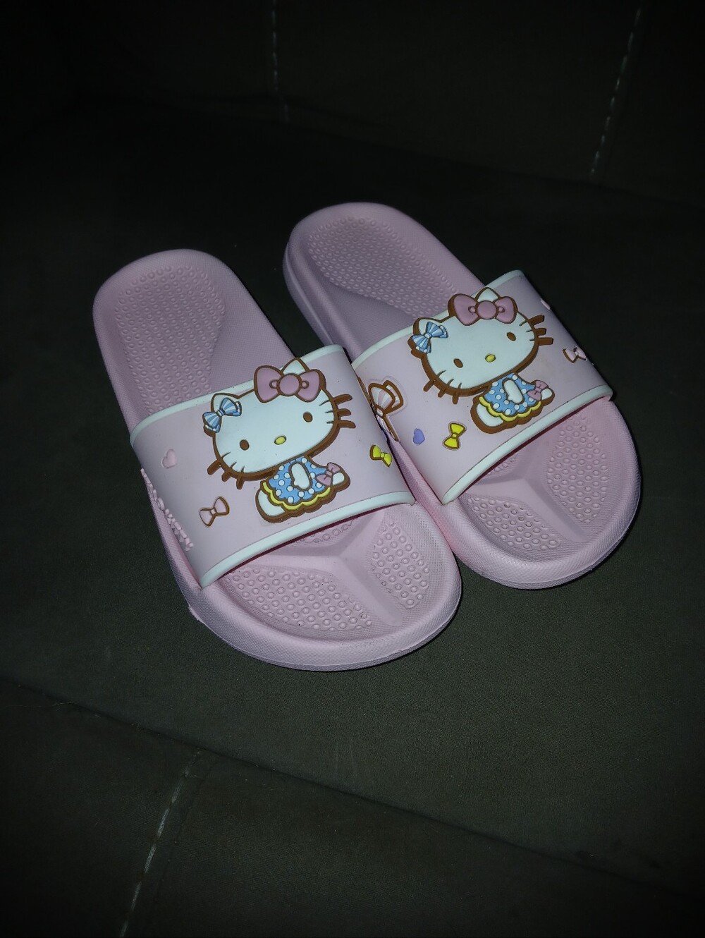 Hello Kitty Pink Kids Slide Sandals
